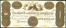 RI $1 PROVIDENCE Rhode Island The Bank of North America 1820s Haxby RI-365 G2a segunda mano  Embacar hacia Mexico