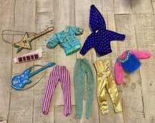 Lote de roupas vintage JEM Doll Fashions guitarra com estampa de estrelas, magia da Broadway e MAIS comprar usado  Enviando para Brazil