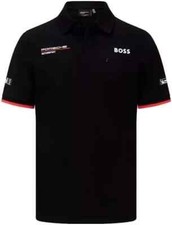 AUTÊNTICO POLO MASCULINO PORSCHE MOTORSPORT TEAM Preto NOVO comprar usado  Enviando para Brazil