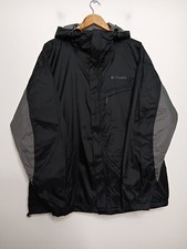 Usado, Jaqueta Preta Extra Grande Masculina Vintage Columbia Omni-Tech Zíper Completo Quebra-Vento comprar usado  Enviando para Brazil