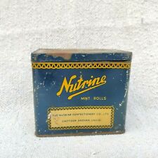 1950s Vintage Nutrine Mint Rolls Confeitaria Publicidade Caixa de Lata TB1435 comprar usado  Enviando para Brazil