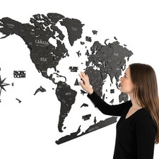 Multilayer wooden map for sale  Anaheim