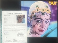 Blur Leisure álbum de vinil assinado à mão LP Damon Albarn Coxon JSA #ZZ21857 , usado comprar usado  Enviando para Brazil