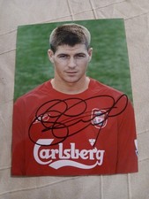 Gerrard singed photo for sale  UTTOXETER