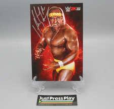 Genuíno WWE 2K15 Hulk Hogan autógrafo assinado Hulkster 4x6 jogo de cartas promocional comprar usado Genuíno WWE 2K15 Hulk Hogan autógrafo assinado Hulkster 4x6 jogo de cartas promocional comprar usado  Enviando para Brazil