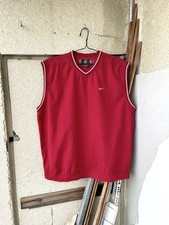 Usado, Jaqueta colete de golfe vintage Y2K Nike náilon corta-vento tamanho G vermelha comprar usado  Enviando para Brazil