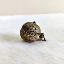 1920s Vintage Redondo Pendurado Latão Caixa de Pasta de Limão Antiga Tabaciana Colecionável 324 comprar usado  Enviando para Brazil