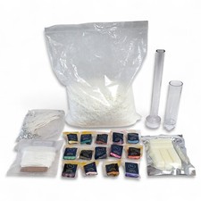 ¡Enorme lote para hacer velas hágalo usted mismo 6,5 lb de cera de soja, tintes de color, cera de abejas, mechas, moldes! segunda mano  Embacar hacia Mexico