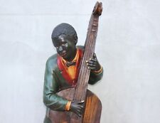 Estatueta vintage rara de músico de jazz de Nova Orleans anos 20 contrabaixo estátua comprar usado  Enviando para Brazil