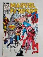 Marvel Fanfare #45 Marvel 1989 quase perfeito- 9,2 assinado por Mike Zeck com certificado de autenticidade edição Pin-up comprar usado  Enviando para Brazil