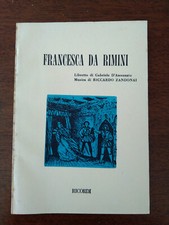 Libretto opera francesca usato  Imperia