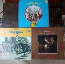 Highland Scottish Bagpipe LPs Records (Seamus MacNeil, John Burgess), usado comprar usado  Enviando para Brazil