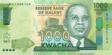 Używany, Malawi * 1000 kwacha * 2017 * P67c * UNC na sprzedaż  Wysyłka do Poland