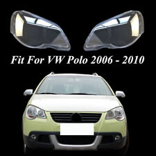 Usado, Capa de farol tampa de lente de farol para VW Polo 2006 2007 2008 2009 2010 par comprar usado  Enviando para Brazil