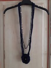 Collana lana blu usato  Figline Valdarno