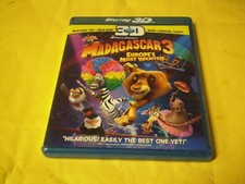 Madagascar 3: Europe's Most Wanted   (3-D Blu-Ray/Blu-Ray/DVD, 2012) comprar usado  Enviando para Brazil