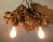 Deckenlampe massivem wurzelhol gebraucht kaufen  Reichshof