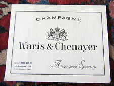 1955 champagne waris d'occasion  Dammarie