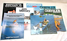 Folletos de venta de barcos y motores de los años 70: Evinrude, Johnson, Mirro, Chrysler, Mercury segunda mano  Embacar hacia Mexico