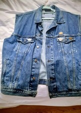 harley davidson leather vest for sale  SWINDON