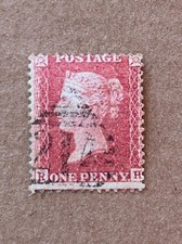 Selo QV Grã-Bretanha 20/1856-1858 1p rosa vermelha Queen Victoria / Usado comprar usado  Enviando para Brazil
