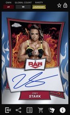 Usado, Zoey Stark - Assinatura de marca vermelha azul 99cc Topps Slam WWE Chrome 25 digital comprar usado  Enviando para Brazil