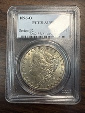 1896 O Morgan prata US$ 1 PCGS AU55, usado comprar usado  Enviando para Brazil