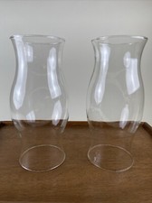 Pair glass hurricane for sale  Evansville