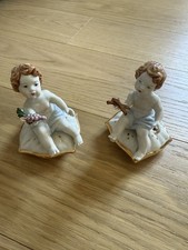 Coppia putti porcellana usato  Napoli