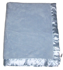Cobertor Koala Baby azul claro pelúcia cetim acabamento LUXE grosso segurança Lovey 30x38", usado comprar usado  Enviando para Brazil