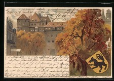 Lithographie stuttgart schloss gebraucht kaufen  Berlin