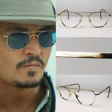 AF 52[]20 óculos piloto de engenharia Randolph ouro 23K GP óptico Johnny Depp , usado comprar usado  Enviando para Brazil