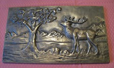 Messing wandbild hirsch gebraucht kaufen  Schwarzenbach a.d.Saale
