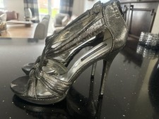 Metallic strappy black for sale  LEICESTER