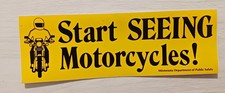 Adesivo de para-choque vintage década de 1990 começar a ver motocicletas MN não usado comprar usado  Enviando para Brazil