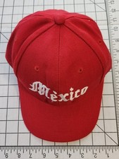 Boné chapéu MÉXICO frente batida VERMELHO ajustável  comprar usado  Enviando para Brazil