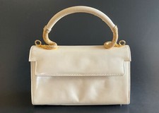 Handtasche manufaktur creme gebraucht kaufen  Alzey-Umland
