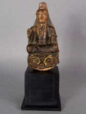 Antique polychrome wood d'occasion  Expédié en Belgium