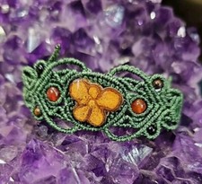 Usado, Único! Pulseira "borboleta" de ayahuasca, macramê (ajustável) comprar usado  Enviando para Brazil