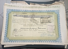 Certificati azionari napoli usato  Velletri