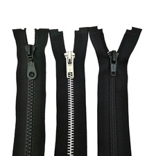 Black zips open for sale  SMETHWICK