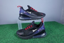 Tênis de corrida Nike Air Max 270 GS preto azul marinho crianças jovens - tamanho 3,5 Y comprar usado  Enviando para Brazil
