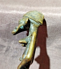 Cuchara Ashanti Africana de Bronce para Pesar Oro (7.5 cm, 53.22 g) comprar usado  Enviando para Brazil