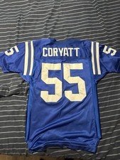 Camiseta masculina vintage Indianapolis Colts tamanho 44 azul Quentin Coryatt futebol americano NFL comprar usado  Enviando para Brazil