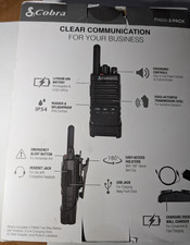 Cobra PX650 2-Pack PRO Business RADIOS 2 Way Walkie Talkie Clearly Connect N083 comprar usado  Enviando para Brazil