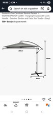 Cantilever parasol garden for sale  LEIGH