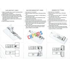 Pés Serger transparentes para Husqvarna Viking Huskylock 910, 905, 936 Serger Overlocker comprar usado  Enviando para Brazil