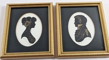 Pair framed silhouettes for sale  MANCHESTER