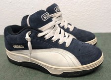 Sapato Sabonete Tamanho 9 Azul Marinho/Branco Placa de Moagem Vintage Original comprar usado  Enviando para Brazil