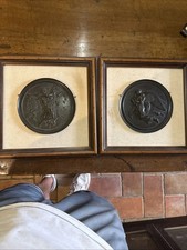 Coppia medaglioni bronzo usato  Grottaferrata